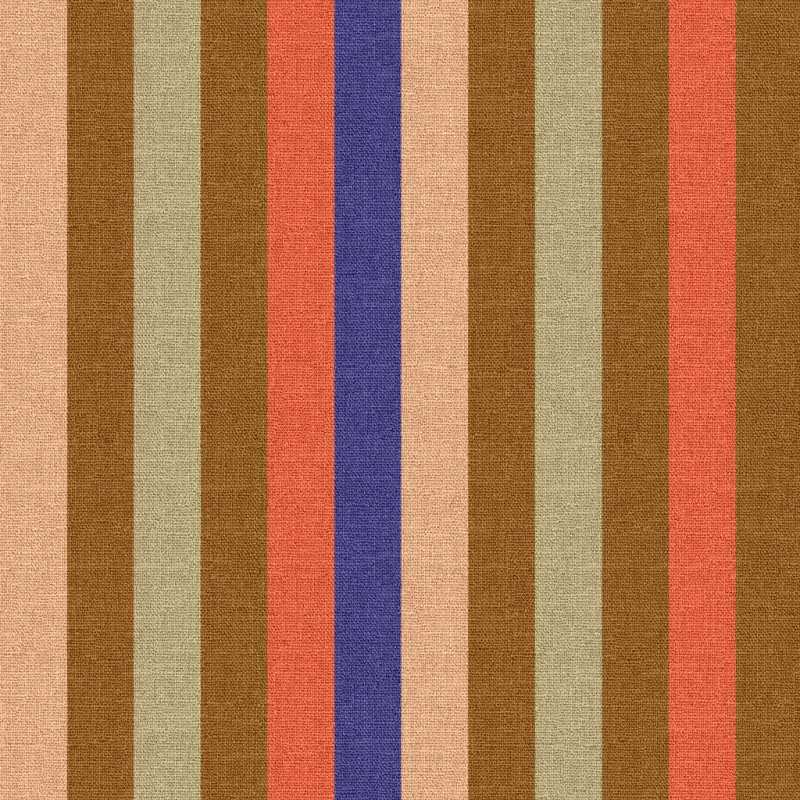 Semi panamá estampado GRAZIE Caramelo / Bermellón